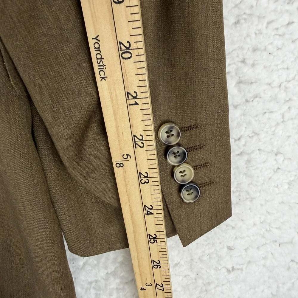 Canali Sport Coat Blazer Mens 42 Brown Wool 2 Button Italy Jacket 10680/52